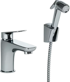 Смеситель для раковины Paini Laguna LACR205/574 с гигиеническим душем, хром