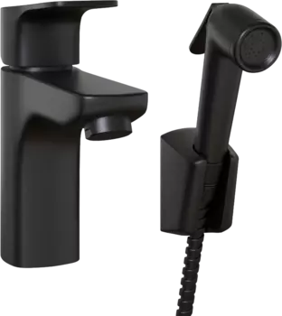 Смеситель для раковины Paini Viva Style P4YO205/574 с гигиеническим душем, черный
