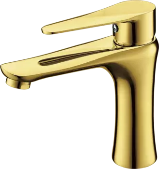 Смеситель для раковины Профсан Steel PSM-303-5 золото