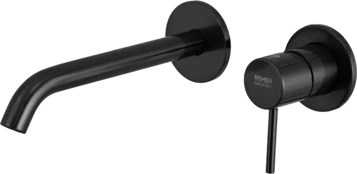 Смеситель для раковины Remer X Style X15PL С ВНУТРЕННЕЙ ЧАСТЬЮ, чёрный брашированный хром X15PLCFP