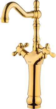 Смеситель для раковины Shouder Barouqe 0150306 золото