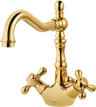 Смеситель для раковины Shouder Barouqe 0150406 золото