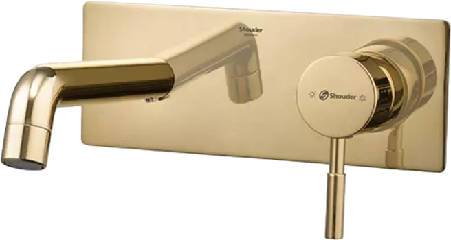 Смеситель для раковины Shouder Rogen 0250206 золото