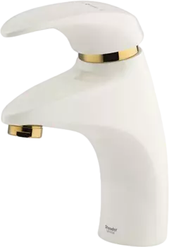 Смеситель для раковины Shouder Senior 0140216 слоновая кость/золото