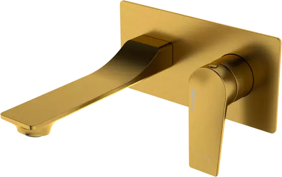Смеситель для раковины Wasserkraft Aisch 5530 золотой матовый /5530