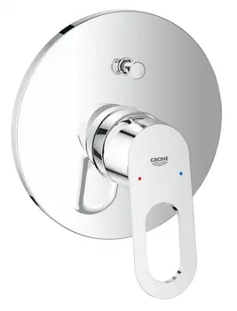 Смеситель для ванны GROHE BauLoop (со встраиваемым механизмом, круглая панель) 29081000