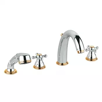 Смеситель для ванны Grohe Sinfonia с душевым гарнитуром, высокий излив на борт ванны 25033IG0