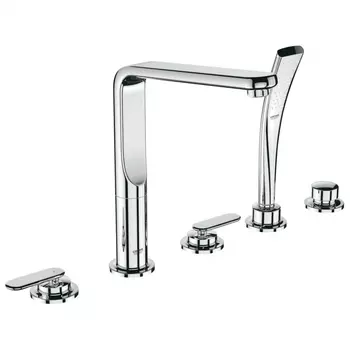 Смеситель для ванны Grohe Veris с душевым гарнитуром на борт ванны 19362000