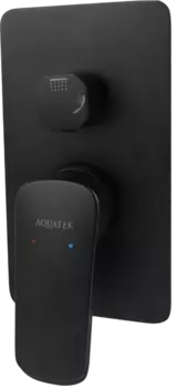 Смеситель для ванны с душем Акватек Вега AQ1046MB С ВНУТРЕННЕЙ ЧАСТЬЮ, матовый черный