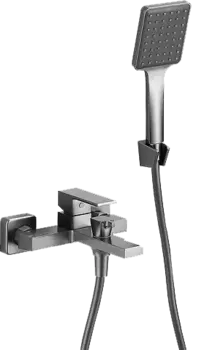 Смеситель для ванны с душем BELZ B60613-3 вороненая сталь