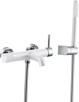 Смеситель для ванны с душем Boheme Uno 463-WCR white chrome