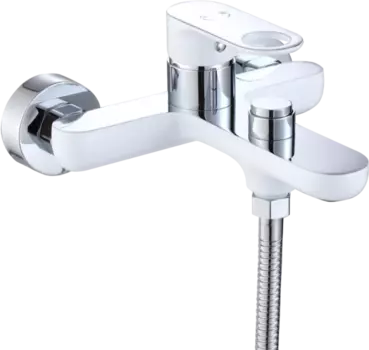 Смеситель для ванны с душем D-lin D130377-C белый