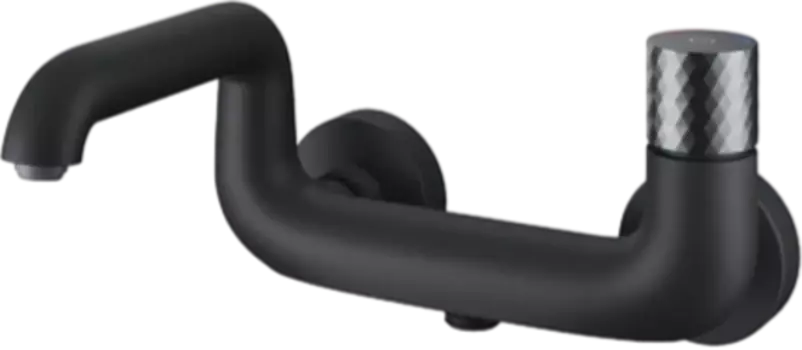 Смеситель для ванны с душем Iddis Twist TWIBLBTi02WA черный матовый