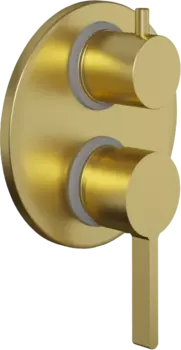 Смеситель для ванны с душем Paini Brera 74PJ6911 С ВНУТРЕННЕЙ ЧАСТЬЮ, матовое золото