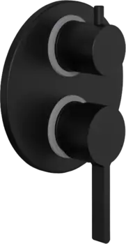 Смеситель для ванны с душем Paini Brera 74PZ6911 С ВНУТРЕННЕЙ ЧАСТЬЮ, черный матовый