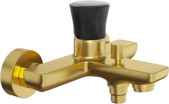 Смеситель для ванны с душем Paini Domus 18PJ111PZ брашированное золото