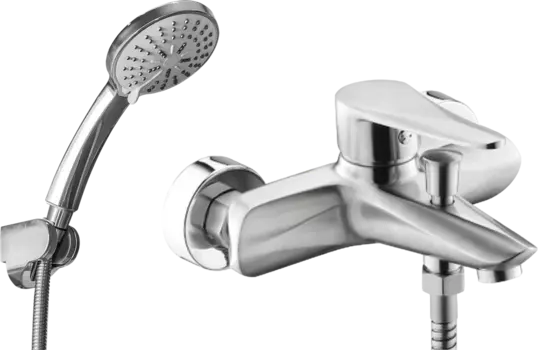 Смеситель для ванны с душем Профсан Steel PSM-300-1 сталь