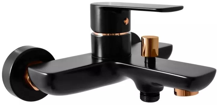 Смеситель для ванны с душем Rav Slezak Vltava VT454.5CMATZ черный