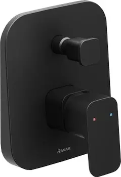 Смеситель для ванны с душем Ravak 10° Free X070156 черный матовый, С ВНУТРЕННЕЙ ЧАСТЬЮ
