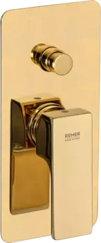 Смеситель для ванны с душем Remer Absolute AU09KBDO золотой глянцевый