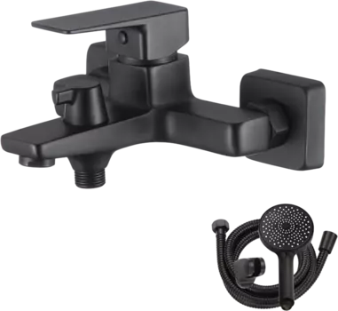 Смеситель для ванны с душем WesnaArt Narcis NAR06-310BL-25201 черный