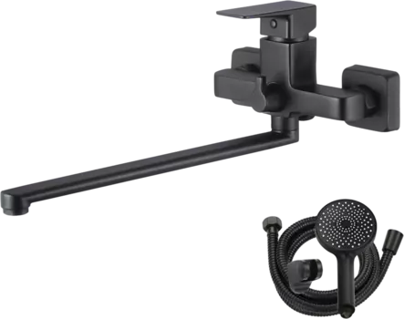 Смеситель для ванны с душем WesnaArt Narcis NAR06-320BL-25221 черный