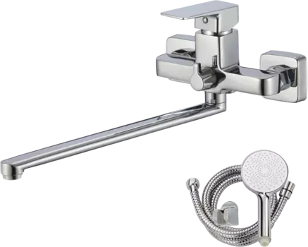 Смеситель для ванны с душем WesnaArt Narcis NAR06-320-25221 хром