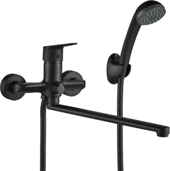 Смеситель для ванны с душем WesnaArt Nova NOV03-320 черный NOV03-320Black