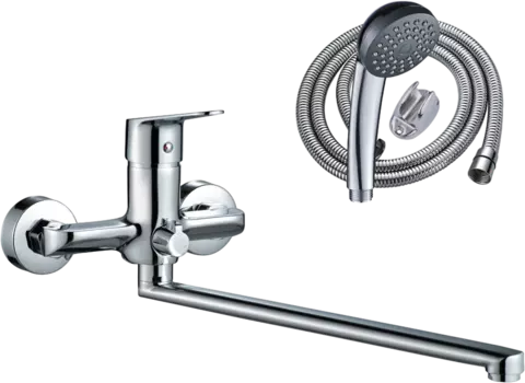 Смеситель для ванны с душем WesnaArt Nova NOV03-320 хром