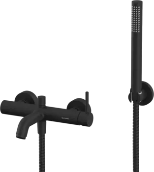 Смеситель для ванны с душем WHITECROSS Y Y1231BL черный матовый