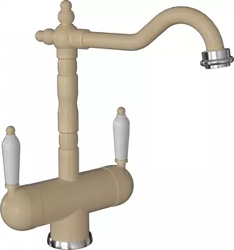 Смеситель Flortek Ария FK для кухонной мойки, шампань 334.21H.2113.202