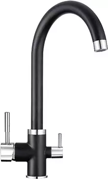 Смеситель Granula GR-2168 для кухонной мойки, черный GR-2168 черный