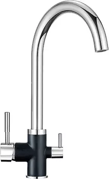 Смеситель Granula GR-3168 для кухонной мойки, шварц GR-3168 шварц