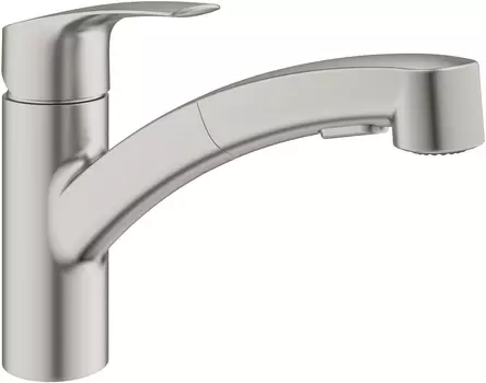 Смеситель Grohe Eurosmart 30305DC1 для кухонной мойки, суперсталь