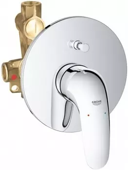 Смеситель Grohe Eurostyle 23730003 С ВНУТРЕННЕЙ ЧАСТЬЮ, для ваны с душем