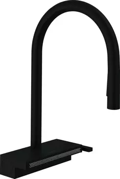 Смеситель Hansgrohe Aquno Select M81 73831670 для кухонной мойки, матовый черный