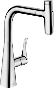 Смеситель Hansgrohe Metris Select M71 73817000 для кухонной мойки, хром