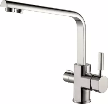 Смеситель Kaiser Decor 40144-5 для кухонной мойки, серебро