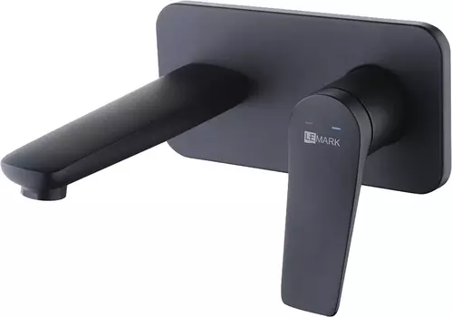 Смеситель Lemark Bronx LM3726BL С ВНУТРЕННЕЙ ЧАСТЬЮ, для раковины, черный