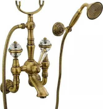 Смеситель Migliore Cristalia 18580 для ванны с душем, бронза /18580