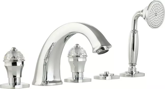 Смеситель Migliore Korona Crystal 27308 на борт ванны, хром /27308