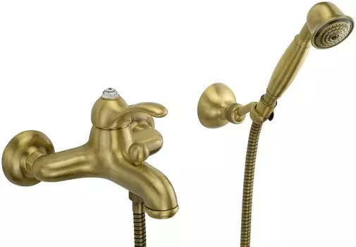 Смеситель Migliore Lem Swarovski ML.LEM-1902K.BR для ванны с душем, бронза