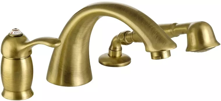 Смеситель Migliore Lem Swarovski ML.LEM-1950K.BR на борт ванны, бронза