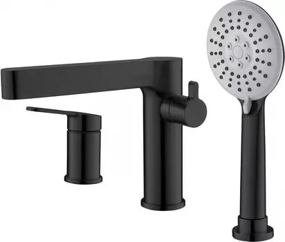 Смеситель на борт ванны BelBagno Delta DEL-BVD3-NERO