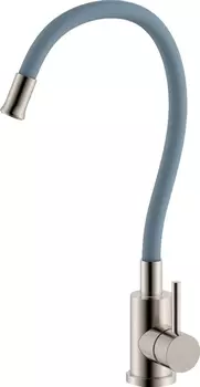 Смеситель OliveS Balear 13435-3BLG для кухонной мойки, серый