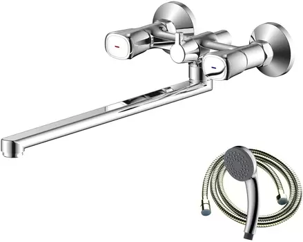 Смеситель OliveS Vasco 27231VS для ванны с душем, с длинным изливом