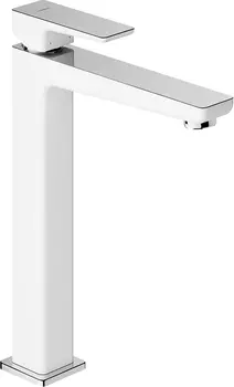 Смеситель Omnires Parma 7412 для раковины, хром-белый PM7412CRB