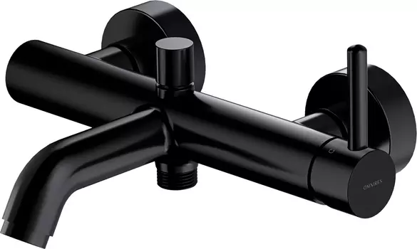 Смеситель Omnires Y Y1230BL для ванны с душем, чёрный
