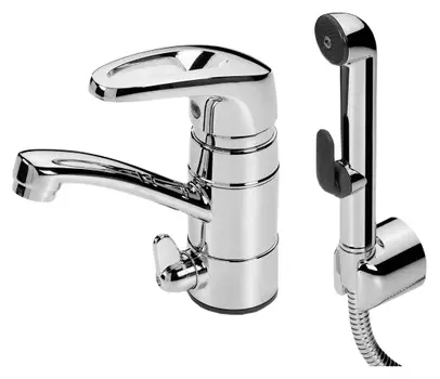 Смеситель Oras Safira для кухни с гигиеническим душем /1014