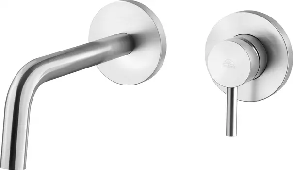 Смеситель Paffoni Light LIG007ST70 с внутренней частью для раковины, сталь